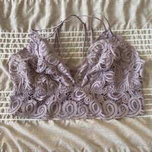 PINK-Lace Bralette in Lavender